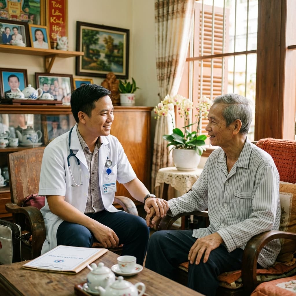 Bác sĩ TAIYO thăm khám bệnh nhân tại nhà